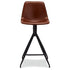 Isabel Barhocker 2er Set - Kunstleder Cognac Braun